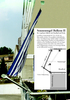 Kit completo Balcn-II con toldo de sol 270 x 140 cm rayas blanco azul