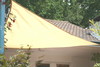 Toldo Triangular 5,0 x 5,0 x 5,0 m - lona sombral, color de trigo