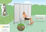 Privacidad en el jardn con biombos