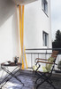 Toldo de sol vertical 230x140 cm, unicolor blanco