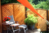 Toldo / Vela triangular 360 cm - poli�ster - terracota