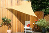 Toldo Triangular 3,0 x 3,0 x 3,0 m - lona sombral, color de trigo