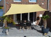 Toldo / vela rectangular  - 3,6 x 3,6 m - lona sombral - color de trigo