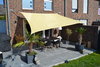 Toldo / vela rectangular  - 3,6 x 3,6 m - lona sombral - color de trigo
