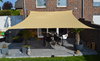 Toldo / vela rectangular  - 4 x 5 m - lona sombral - color de trigo