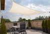 Toldo / vela rectangular  - 4 x 5 m - lona sombral - color de trigo