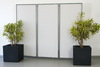 Biombo - 3 elementos - color gris claro