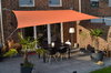 Toldo / vela rectangular  - 3 x 4 m - color uni terracotta