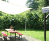 Toldo / vela rectangular  - 3 x 4 m - color marfil claro