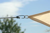 Toldo / Vela triangular 360 cm - polister - marfil