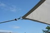 Toldo / vela rectangular  - 2,5 x 3 m - gris claro