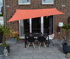 Toldo / vela rectangular  - 2,5 x 3 m - color uni terracotta