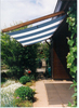 Toldo de Sol prefabricado 270x140 cm - color blanco-azul