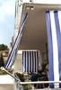 Toldo de Sol prefabricado 270x140 cm - color blanco-azul