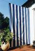 Toldo de sol vertical 230x140 cm - rayas de bloco verticales azul-blanco