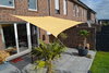 Toldo / vela rectangular  - 2,5 x 3 m - lona sombral - color de trigo