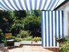 Toldo de sol 330 x 200 cm - rayas azul-blanco