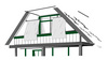 Kit completo toldo vertical - unicolor gris claro