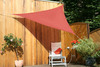 Toldo Triangular 3,0 x 3,0 x 3,0 m - lona sombral, color terracotta