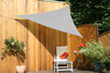 Toldo Triangular 3,0 x 3,0 x 3,0 m - lona sombral, gris claro