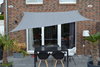 Toldo / vela rectangular  - 2,5 x 3 m - lona sombral - color gris claro