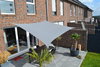Toldo / vela rectangular  - 2,5 x 3 m - lona sombral - color gris claro