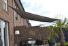 Toldo / vela rectangular  - 2,5 x 3 m - lona sombral - color gris claro