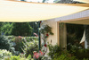 Toldo / vela rectangular  - 4 x 5 m - lona sombral - color gris claro