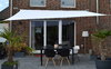 Toldo / vela rectangular  - 3 x 4 m - color blanco