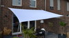 Toldo / vela rectangular  - 3 x 4 m - color blanco