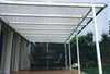 Toldo de Sol 420x140 cm, unicolor blanco