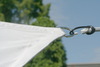 Toldo / Vela triangular 360 cm - polister - gris claro