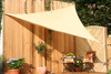 Toldo Triangular 3,6 x 3,6 x 3,6 m - lona sombral, color de trigo