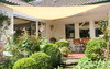 Toldo Triangular 5,0 x 5,0 x 5,0 m - lona sombral, color de trigo