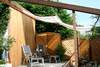 Toldo de sol 330 x 200 cm - unicolor marfin claro