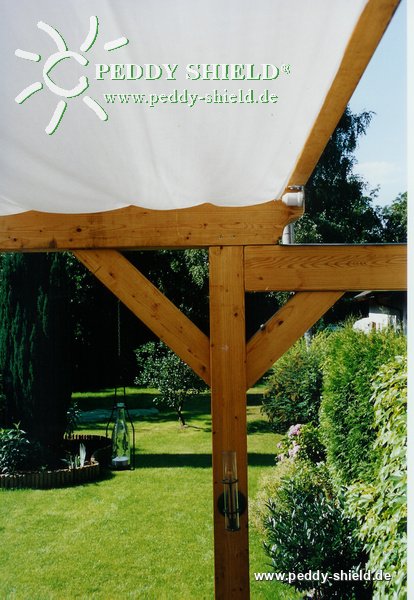 Kit de montaje prgola para vela de sombra corredera - con ngulos de montaje para montaje en superficie