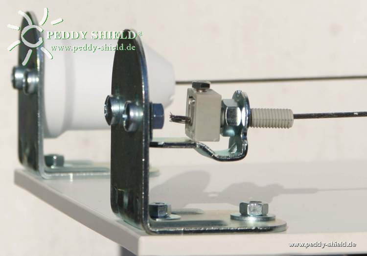 Kit de montaje prgola para vela de sombra corredera - con ngulos de montaje para montaje en superficie