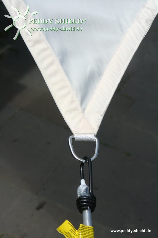 Toldo / vela rectangular  - 2,5 x 3 m - color blanco