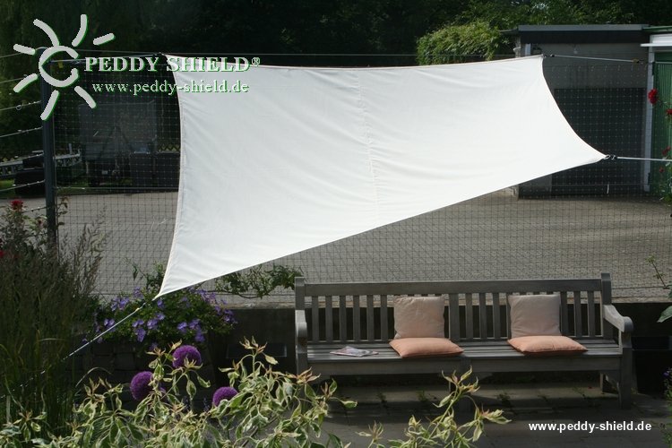 Toldo / vela rectangular  - 2,5 x 3 m - color marfil claro
