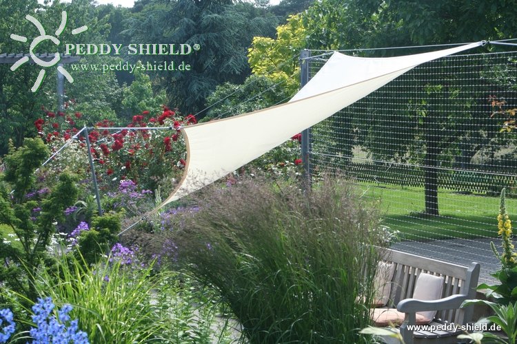 Toldo / vela rectangular  - 2,5 x 3 m - color marfil claro