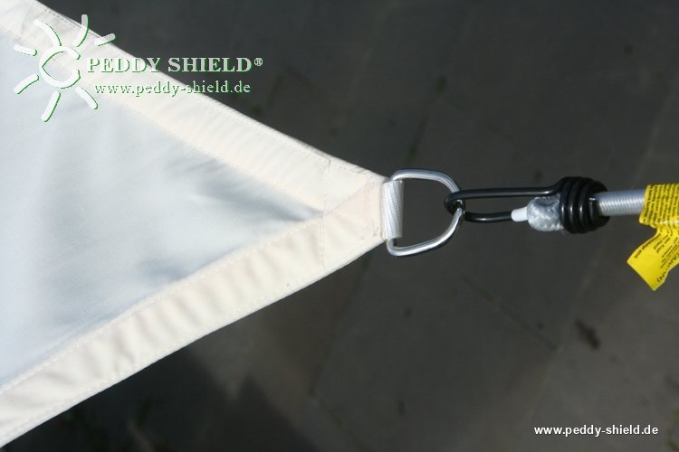 Toldo / vela rectangular  - 2,5 x 3 m - color marfil claro