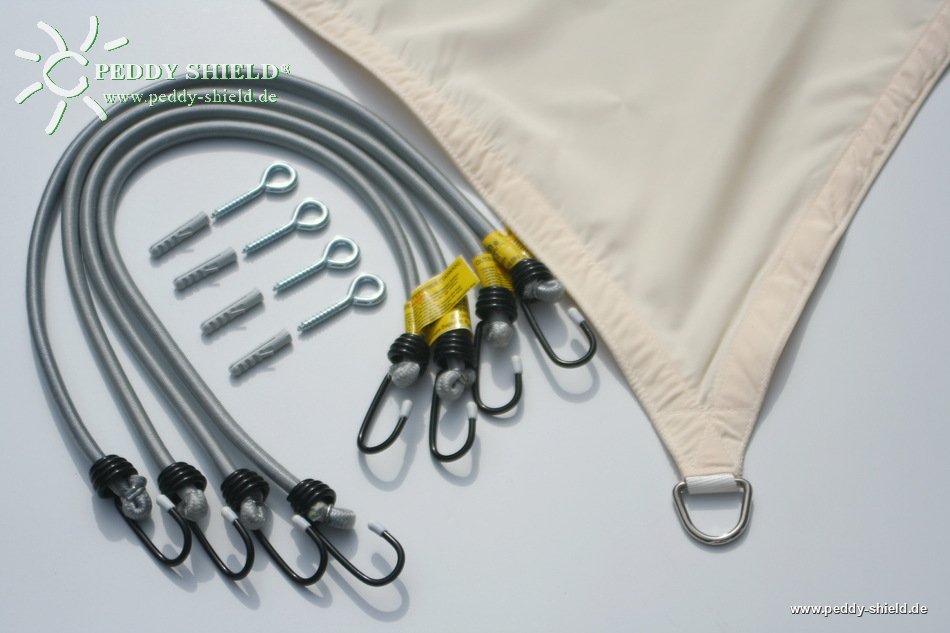 Toldo / vela rectangular  - 3 x 4 m - color blanco