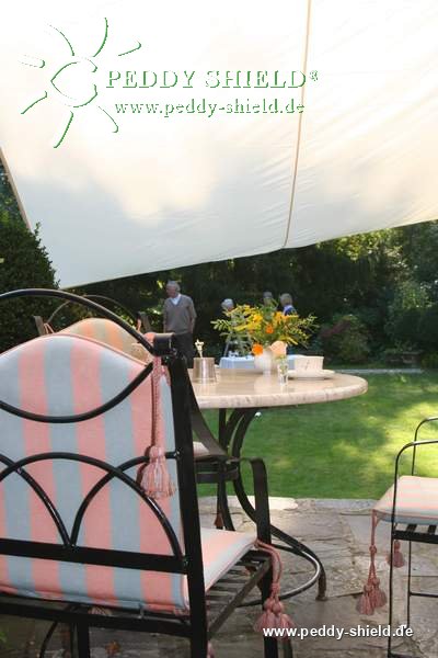 Toldo / vela rectangular  - 3 x 4 m - color marfil claro