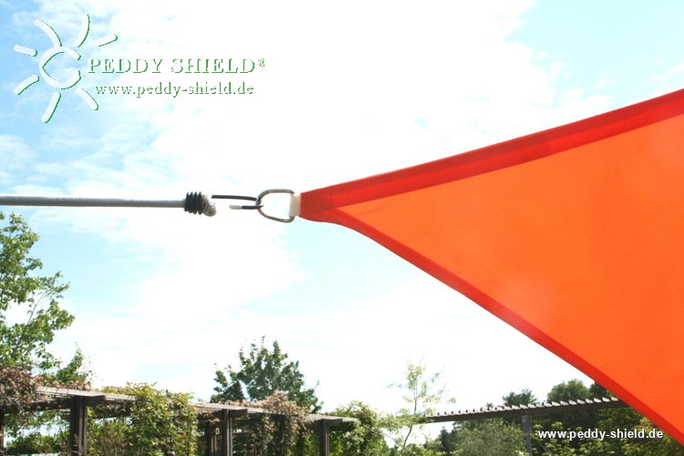 Toldo / vela rectangular  - 3 x 4 m - color uni terracotta