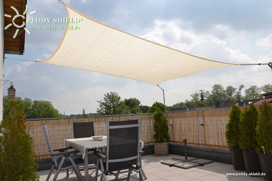 Pack X2 Toldo Vela Rectangular Toldo Sombra Terraza 2x5m