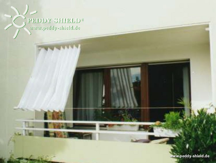 Toldo de Sol prefabricado 270x140 cm - unicolor blanco