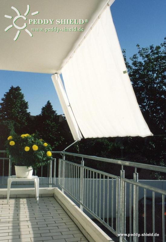 Toldo de Sol prefabricado 270x140 cm - unicolor blanco