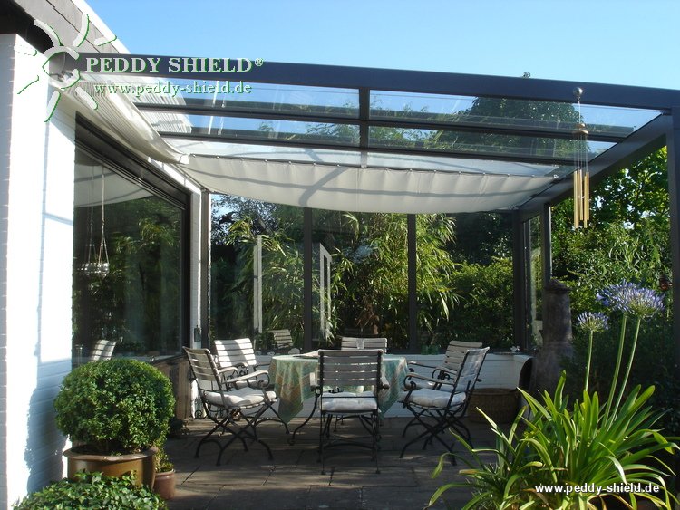 Toldo de Sol prefabricado 270x140 cm - unicolor gris claro