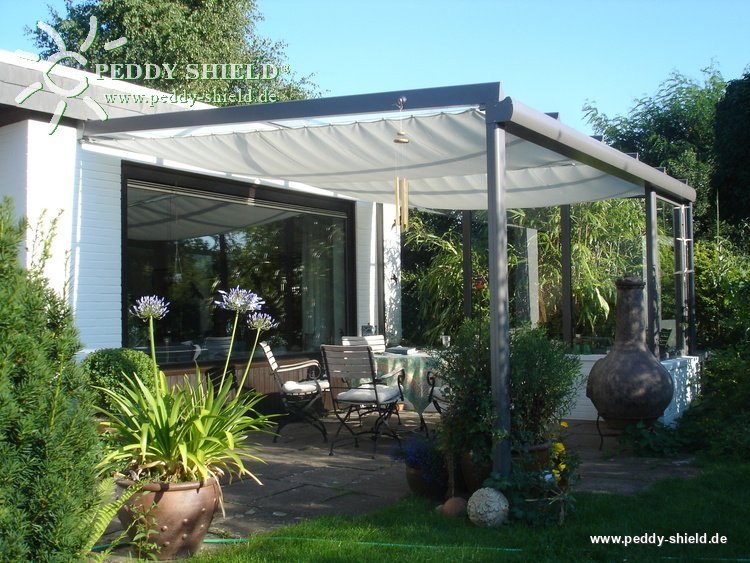 Toldo de Sol prefabricado 270x140 cm - unicolor gris claro