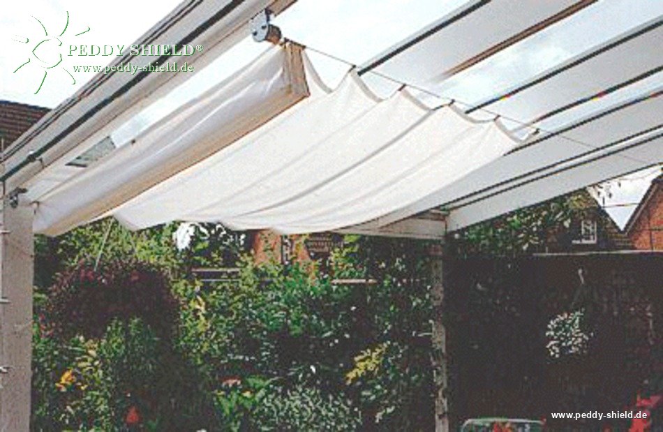 Toldo de Sol prefabricado 270x140 cm - unicolor gris claro